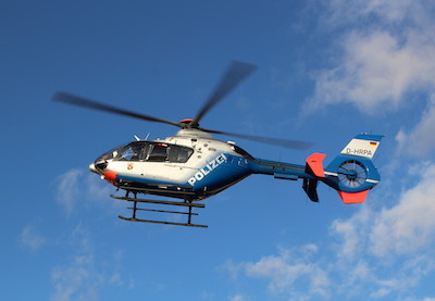 Symbol Polizei Hubschrauber Luft