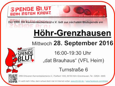 Blutspendetermin in Höhr-Grenzhausen