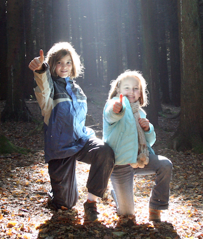 Symbol Waldfreizeit Herbstferien Kinder